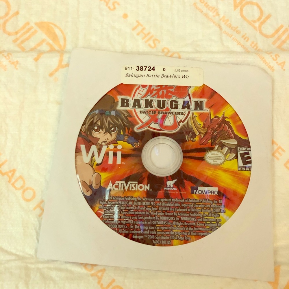 Nintendo Wii game Bakugan Battle Brawler